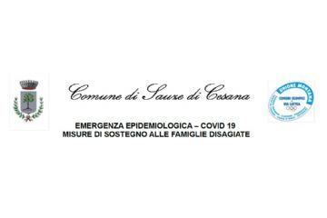 Comune di Sauze di Cesata

Emergenza epidemiologica - Covid-19
Misure di sostegno alle famiglie disagiate